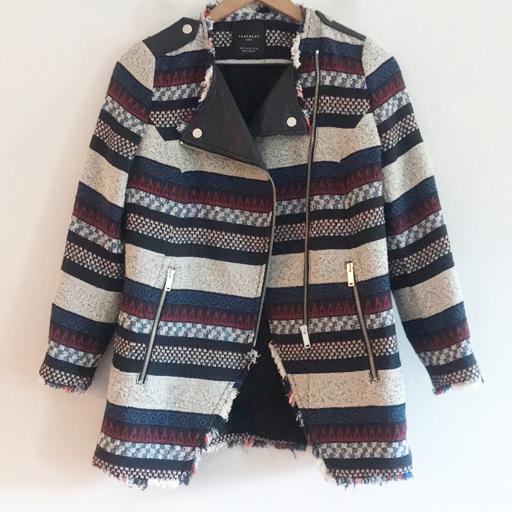 Zara Trafaluc Lightweight Jacket Zipdown Size  S